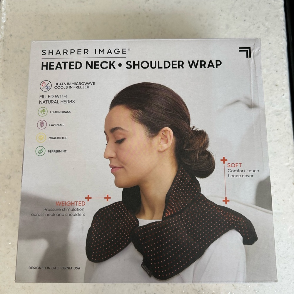 Sharper Image Heated Neck and Shoulder Wrap
